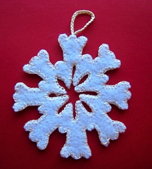 Felt Snowflake 08