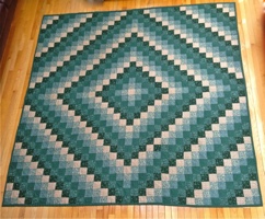 Around the World Quilt 1999 (96"x94") Around the World Quilt 1999 (96"x94")