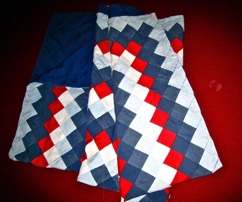 Red & Blue Patch Beach Quilt Red & Blue Patch Beach Quilt