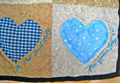 Blue Heart Quilt (Detail) Blue Heart Quilt (Detail)